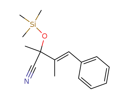 2,3-Dimethyl-4-phenyl-2-(trimethylsiloxy)-3-butennitril