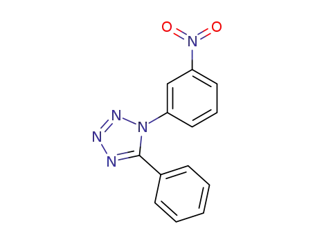 Molecular Structure of 65697-44-1 (1-(3-nitro-phenyl)-5-phenyl-1<i>H</i>-tetrazole)