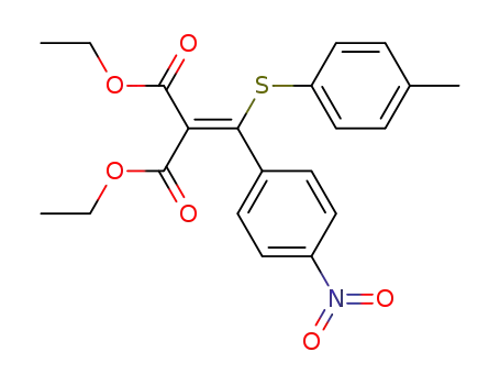 diethyl 2-(p-tolylthio)-2-(p-nitrophenyl)ethylene-1,1-dicarboxylate