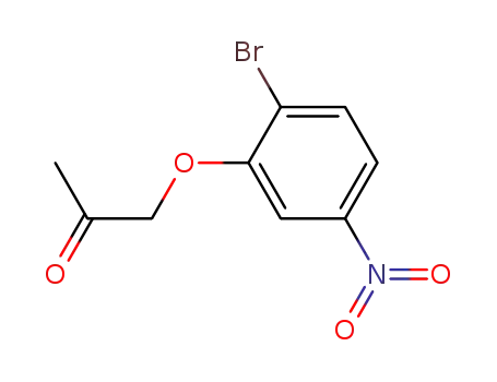 Molecular Structure of 79807-59-3 (2-Propanone, 1-(2-bromo-5-nitrophenoxy)-)