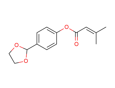 p-(3-methyl-2-butenoyloxy)benzaldehyde ethyleneacetal