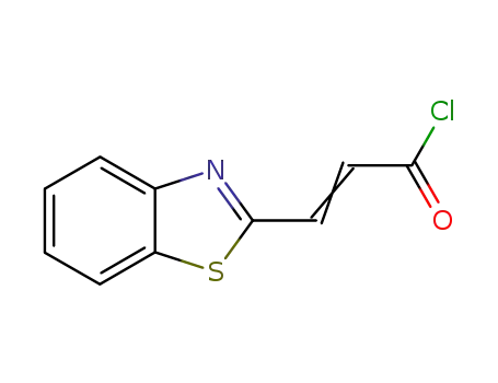 Molecular Structure of 544705-56-8 (2-Propenoylchloride,3-(2-benzothiazolyl)-(9CI))
