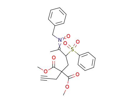 Propanedioic acid,
[3-[oxido(phenylmethyl)imino]-2-(phenylsulfonyl)butyl]-2-propynyl-,
dimethyl ester