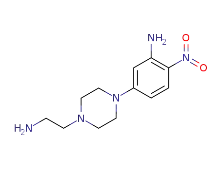 3-amino-4-nitro-1-<4-(2-aminoethyl)-1-piperazinyl>benzene