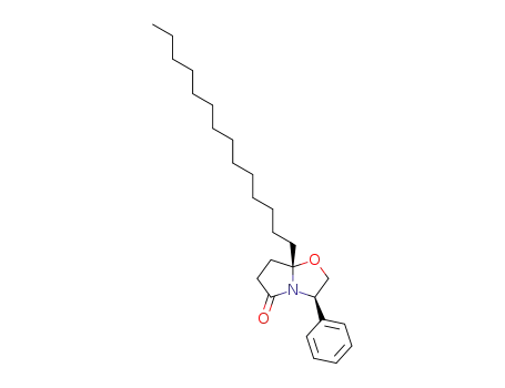 (3R,7aS)-3-phenyl-7a-tetradecyltetrahydro-5H-pyrrolo<2,1-b>oxazol-5(6H)-one