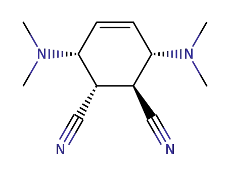 (+/-)-3<i>c</i>,6<i>c</i>-bis-dimethylamino-cyclohex-4-ene-1<i>r</i>,2<i>t</i>-dicarbonitrile