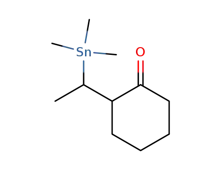 2-(1-trimethylstannylethyl)-1-cyclohexanone
