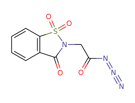N-(saccharinyl)-acetic acid azide