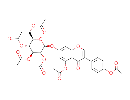 5,4'-di-O-acetylgenistein-7-yl 2'',3'',4'',6''-tetra-O-acetyl-β-D-glucopyranoside