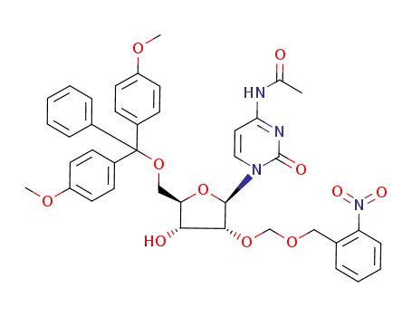 N-{1-[(2R,3R,4R,5R)-5-[Bis-(4-methoxy-phenyl)-phenyl-methoxymethyl]-4-hydroxy-3-(2-nitro-benzyloxymethoxy)-tetrahydro-furan-2-yl]-2-oxo-1,2-dihydro-pyrimidin-4-yl}-acetamide