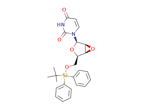 1-<5-O-(tert-butyldiphenylsilyl)-2,3-epoxy-β-D-lyxo-pentofuranosyl>uracil
