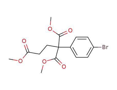 Molecular Structure of 177845-96-4 (methyl 4-(4'-bromophenyl)-4,4-dimethoxycarbonylbutanoate)