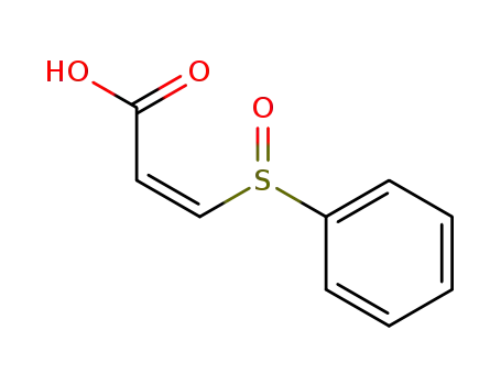 Molecular Structure of 709-27-3 (2-Propenoic acid, 3-(phenylsulfinyl)-, (Z)-)