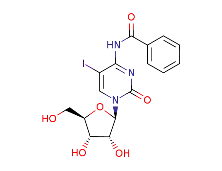 N-[1-((2R,3R,4S,5R)-3,4-Dihydroxy-5-hydroxymethyl-tetrahydro-furan-2-yl)-5-iodo-2-oxo-1,2-dihydro-pyrimidin-4-yl]-benzamide