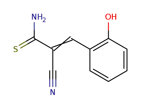 α-cyano-β-(2-hydroxyphenyl)thioacrylamide