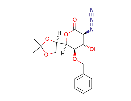 (3S,4S,5R,6R)-3-Azido-5-benzyloxy-6-((R)-2,2-dimethyl-[1,3]dioxolan-4-yl)-4-hydroxy-tetrahydro-pyran-2-one
