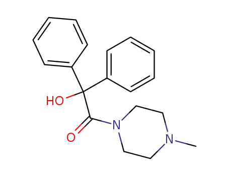 Molecular Structure of 5067-93-6 (2-hydroxy-1-(4-methylpiperazin-1-yl)-2,2-diphenylethanone)