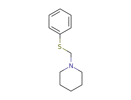 Molecular Structure of 6631-82-9 (1-[(PHENYLTHIO)METHYL]PIPERIDINE)