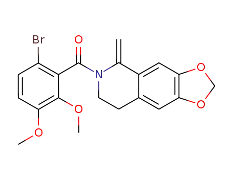 1,3-Dioxolo[4,5-g]isoquinoline,
6-(6-bromo-2,3-dimethoxybenzoyl)-5,6,7,8-tetrahydro-5-methylene-