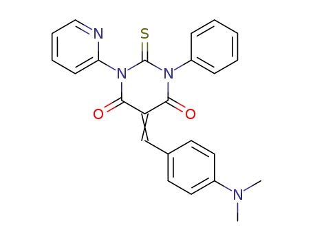 4,6(1H,5H)-Pyrimidinedione, dihydro-5-((4-(dimethylamino)phenyl)methylene)-1-phenyl-3-(2-pyridinyl)-2-thioxo-
