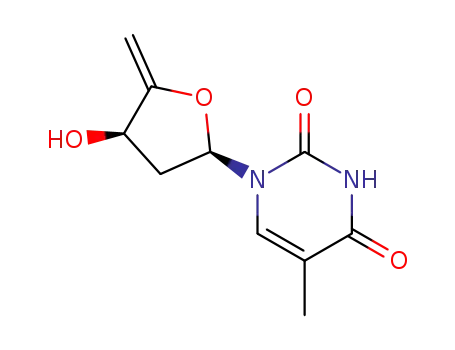 1-(2,5-dideoxy-β-L-glycero-pent-4-enofuranosyl)thymine