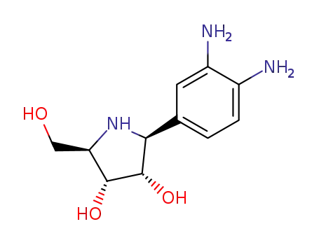 3,4-Pyrrolidinediol, 2-(3,4-diaminophenyl)-5-(hydroxymethyl)-, (2S,3S,4R,5R)-