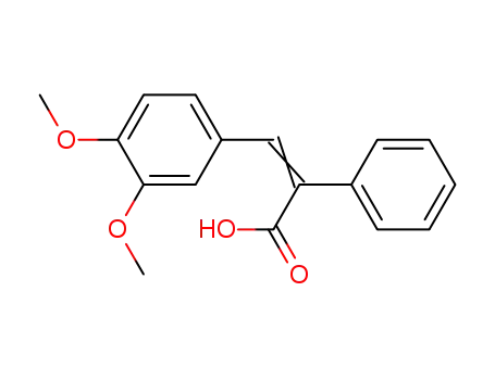Molecular Structure of 54208-12-7 (Benzeneacetic acid, a-[(3,4-dimethoxyphenyl)methylene]-)