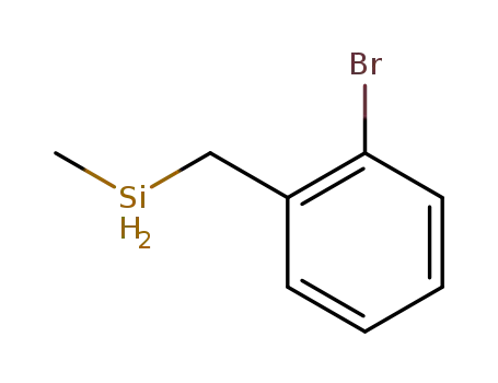 Molecular Structure of 143629-01-0 (Silane, [(2-bromophenyl)methyl]methyl-)