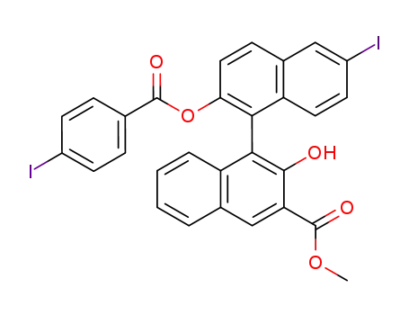 methyl 2-hydroxy-6'-iodo-2'-(4-iodobenzoyloxy)-1,1'-binaphthalene-3-carboxylate