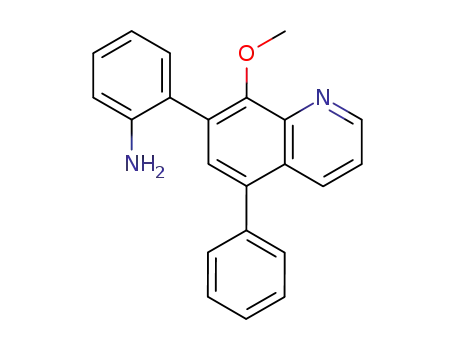 Molecular Structure of 172795-92-5 (7-(2-aminophenyl)-5-phenyl-8-methoxyquinoline)