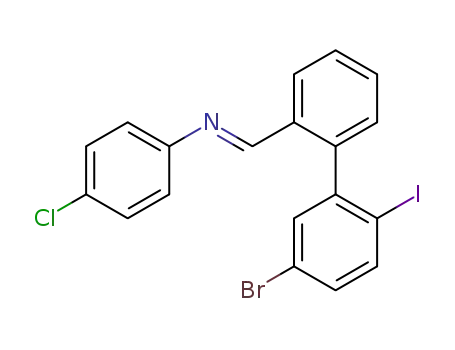 N-<(5'-bromo-2'-iodobiphenyl-2yl)methylene>-4-chlorobenzenamine