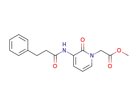 [2-Oxo-3-(3-phenyl-propionylamino)-2H-pyridin-1-yl]-acetic acid methyl ester
