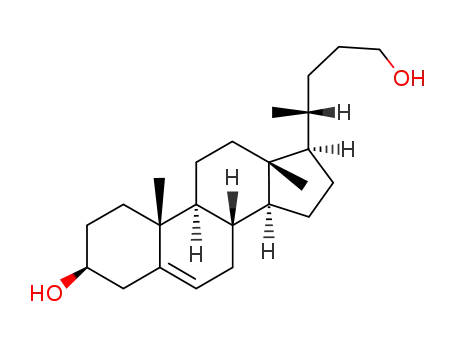 Molecular Structure of 54668-67-6 (Chol-5-ene-3,24-diol, (3beta)-)