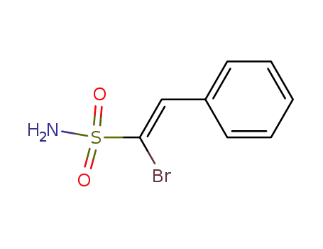Molecular Structure of 64984-22-1 ((Z)-1-bromo-2-phenyl-ethenesulfonamide)