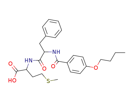 Molecular Structure of 172798-64-0 ((2S)-2-[[(2S)-2-[(4-butoxybenzoyl)amino]-3-phenyl-propanoyl]amino]-4-m ethylsulfanyl-butanoic acid)