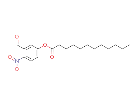 Dodecanoic acid 3-formyl-4-nitro-phenyl ester