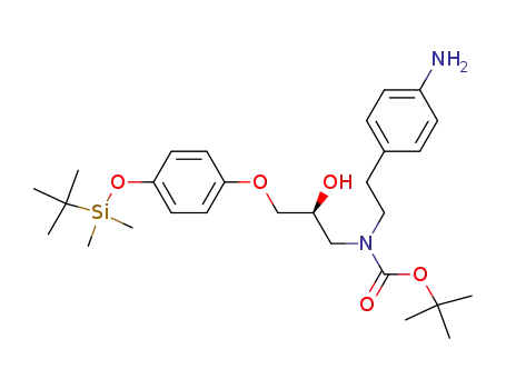 [2-(4-Amino-phenyl)-ethyl]-{(S)-3-[4-(tert-butyl-dimethyl-silanyloxy)-phenoxy]-2-hydroxy-propyl}-carbamic acid tert-butyl ester