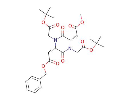 ((2S,5S)-2-Benzyloxycarbonylmethyl-4-tert-butoxycarbonylmethyl-5-methoxycarbonylmethyl-3,6-dioxo-piperazin-1-yl)-acetic acid tert-butyl ester