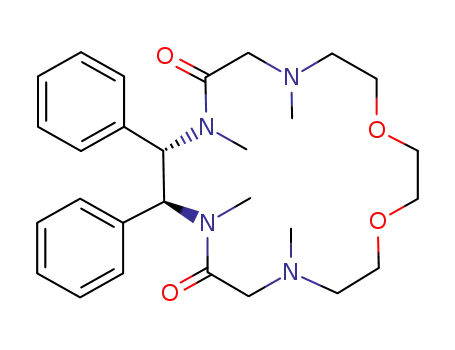 (S,S)-2,5,8,17-tetramethyl-3,4-diphenyl-2,5,8,17-tetraaza-11,14-dioxacyclooctadecane-1,6-dione