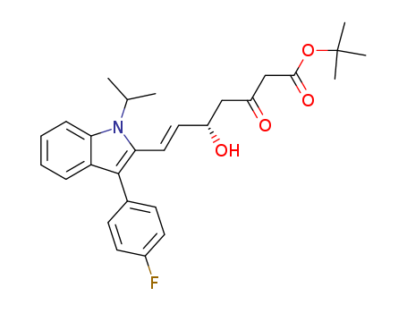 (S,E)-tert-Butyl 7-(3-(4-fluorophenyl)-1-isopropyl-1H-indol-2-yl)-5-hydroxy-3-oxohept-6-enoate