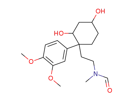 N-Formyl-4-(3,4-dimethoxy-phenyl)-4-(2-methylamino-ethyl)-1,3-cyclohexandiol