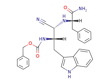 [(1S,2R)-2-((S)-1-Carbamoyl-2-phenyl-ethylamino)-2-cyano-1-(1H-indol-3-ylmethyl)-ethyl]-carbamic acid benzyl ester