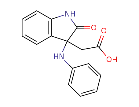 (2-Oxo-3-phenylamino-2,3-dihydro-1H-indol-3-yl)-acetic acid