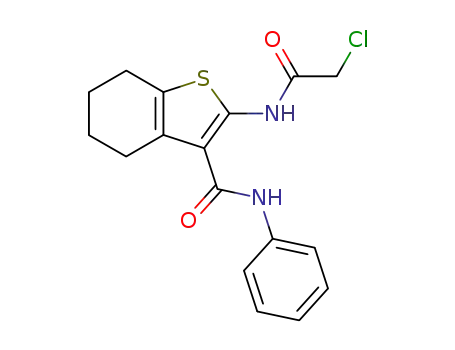 Benzo[b]thiophene-3-carboxamide,
2-[(chloroacetyl)amino]-4,5,6,7-tetrahydro-N-phenyl-