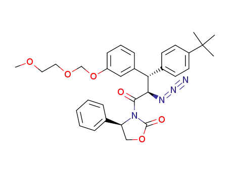 (R)-3-{(2R,3S)-2-Azido-3-(4-tert-butyl-phenyl)-3-[3-(2-methoxy-ethoxymethoxy)-phenyl]-propionyl}-4-phenyl-oxazolidin-2-one