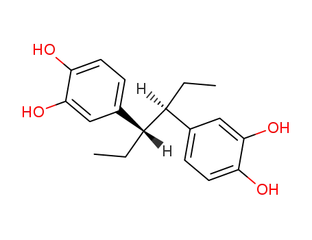 Molecular Structure of 79199-51-2 (4,4'-(1,2-Diethylethylene)dipyrocatechol)