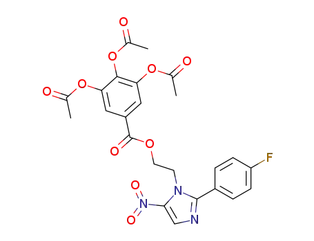 Benzoic acid, 3,4,5-tris(acetyloxy)-, 2-(2-(4-fluorophenyl)-5-nitro-1H-imidazol-1-yl)ethyl ester
