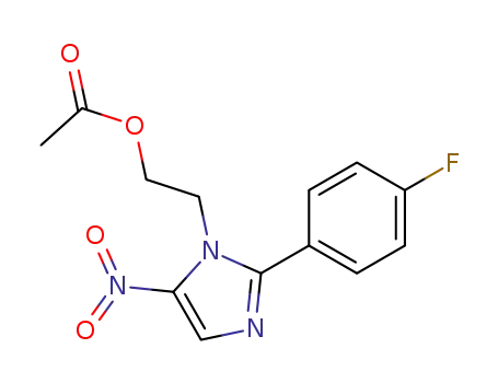1-(2-hydroxyethyl)-2-(4-fluorophenyl)-5-nitroimidazole acetate