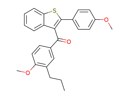 2-(4-methoxyphenyl)benzo[b]thiophen-3-yl 4-methoxy-3-propylphenyl ketone
