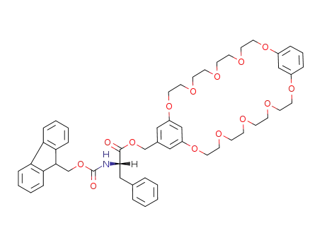 2-(9<i>H</i>-fluoren-9-ylmethoxycarbonylamino)-3-phenyl-propionic acid 2,5,8,11,14,20,23,26,29,32-decaoxa-tricyclo[31.3.1.1<sup>15,19</sup>]octatriaconta-1<sup>(37)</sup>,15,17,19<sup>(38)</sup>,33,35-hexaen-17-ylmethyl ester